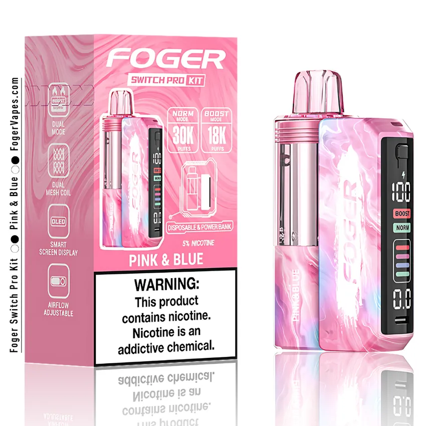 Pink & Blue - Foger Switch Pro Kit | 30K Puffs