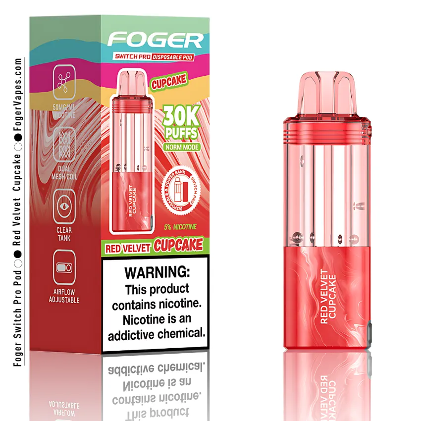 Red Velvet Cupcake - Foger Switch Pro Pod | 30K Puffs