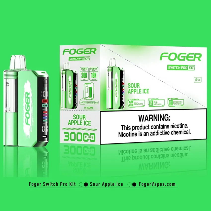 Sour Apple Ice Foger Switch Pro Kit 30K Puffs