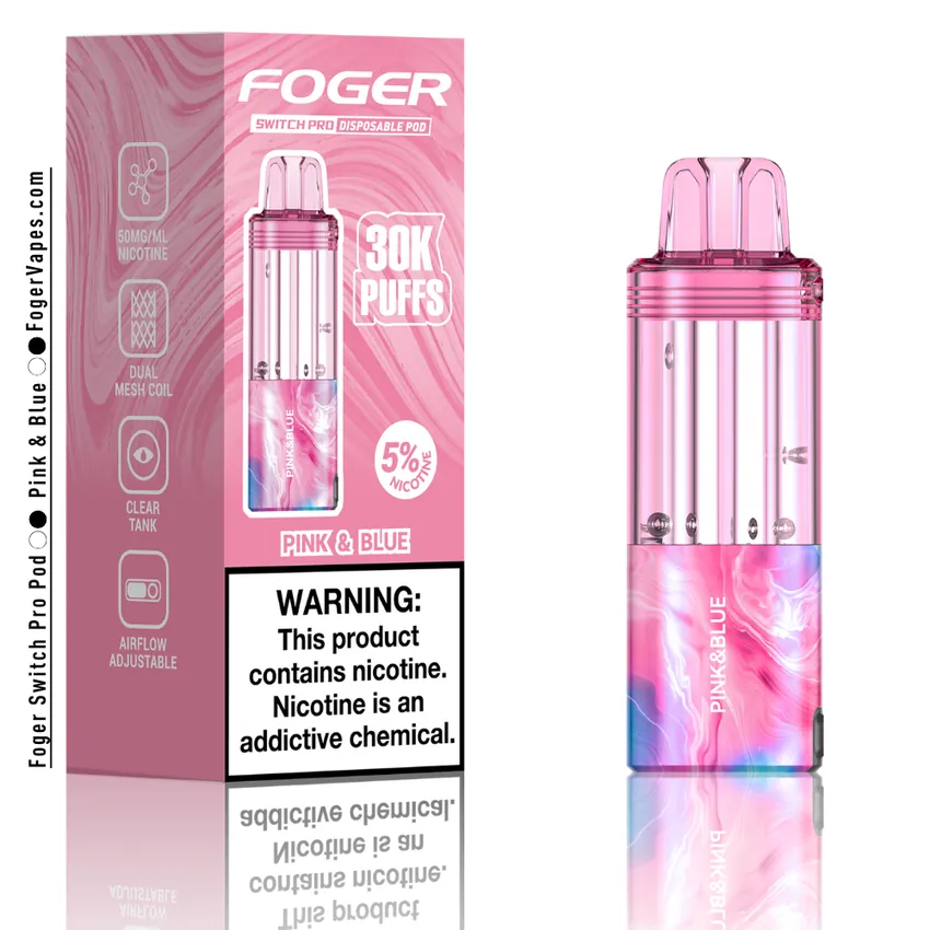 Pink & Blue - Foger Switch Pro Pod | 30K Puffs