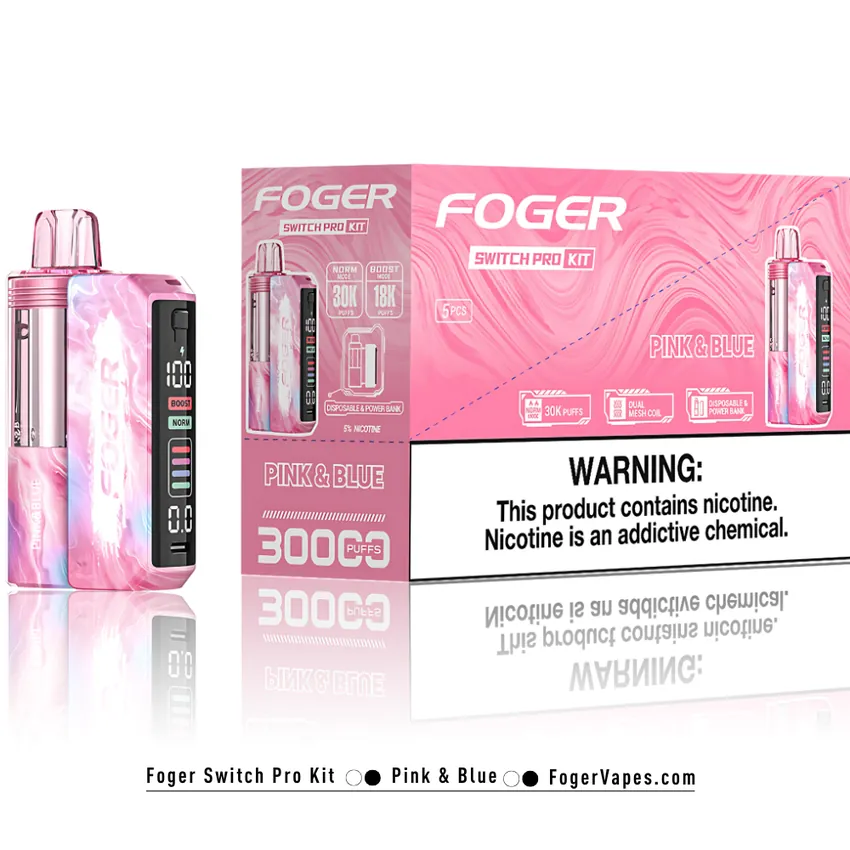 Pink & Blue - Foger Switch Pro Kit | 30K Puffs