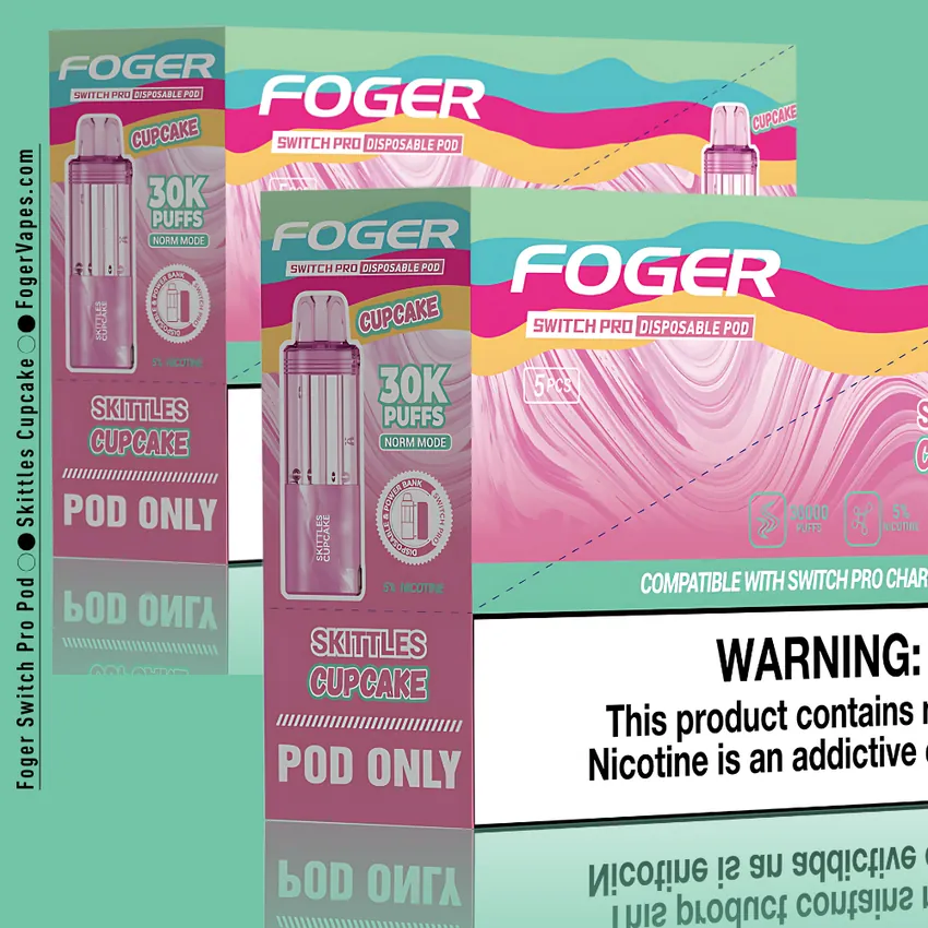 Skittles Cupcake - Foger Switch Pro Pod | 30K Puffs
