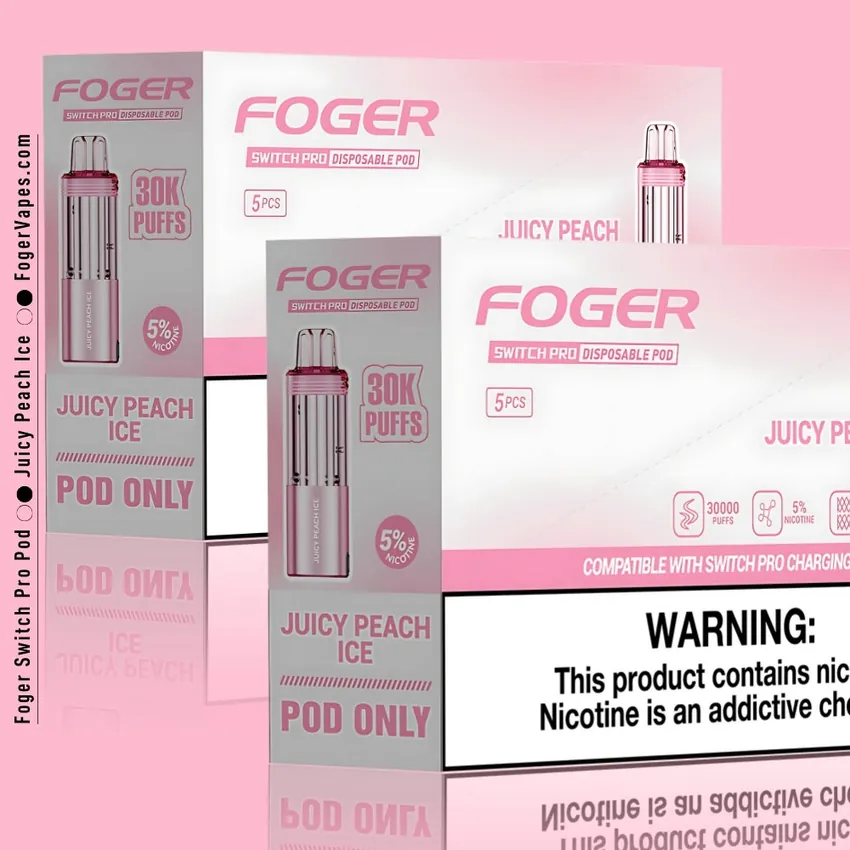 Juicy Peach Ice Foger Switch Pro Pod 30K Puffs