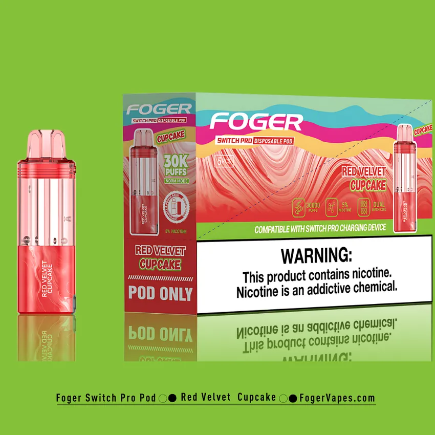 Red Velvet Cupcake - Foger Switch Pro Pod | 30K Puffs