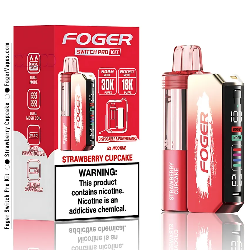 Strawberry Cupcake Foger Switch Pro Kit 30K Puffs