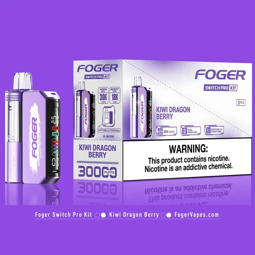 Kiwi Dragon Berry Foger Switch Pro Kit 30K Puffs