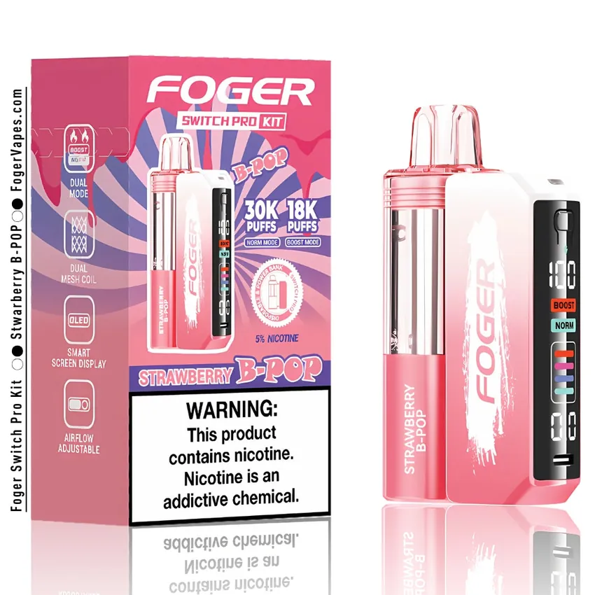Strawberry B-Burst Foger Switch Pro Kit 30K Puffs