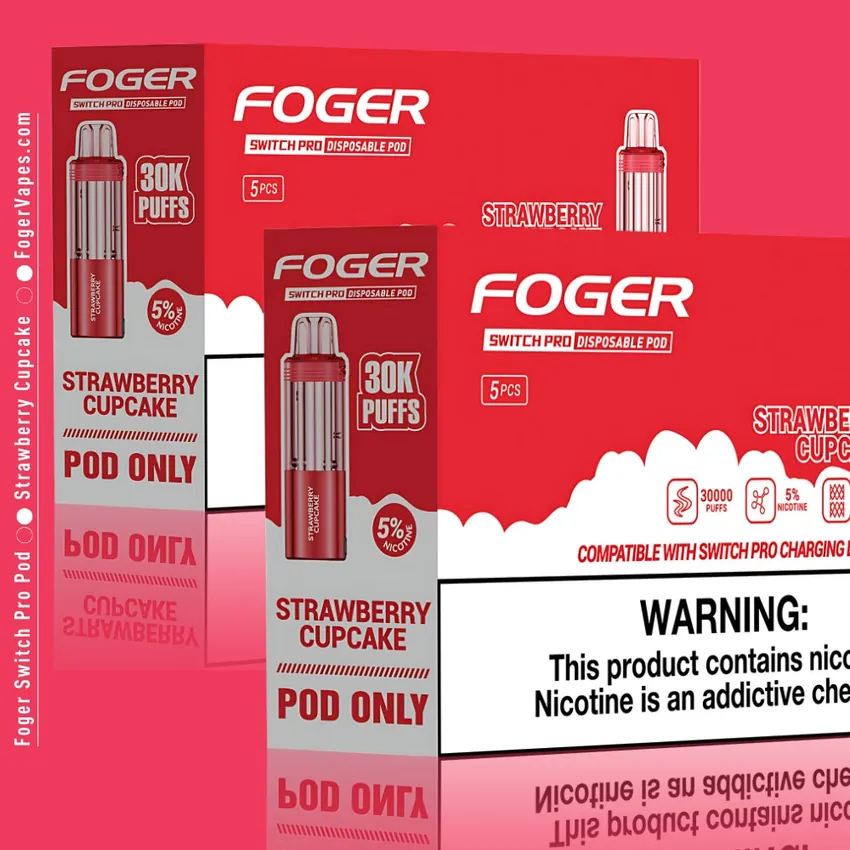 Strawberry Cupcake Foger Switch Pro Pod 30K Puffs