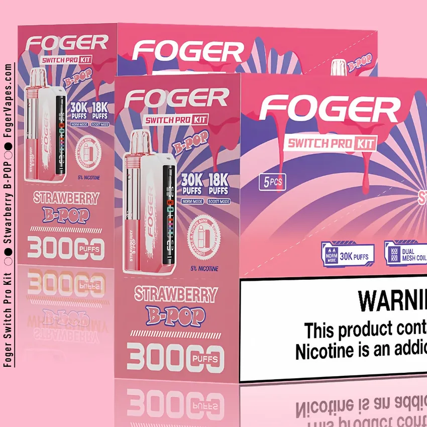 Strawberry B-Burst Foger Switch Pro Kit 30K Puffs