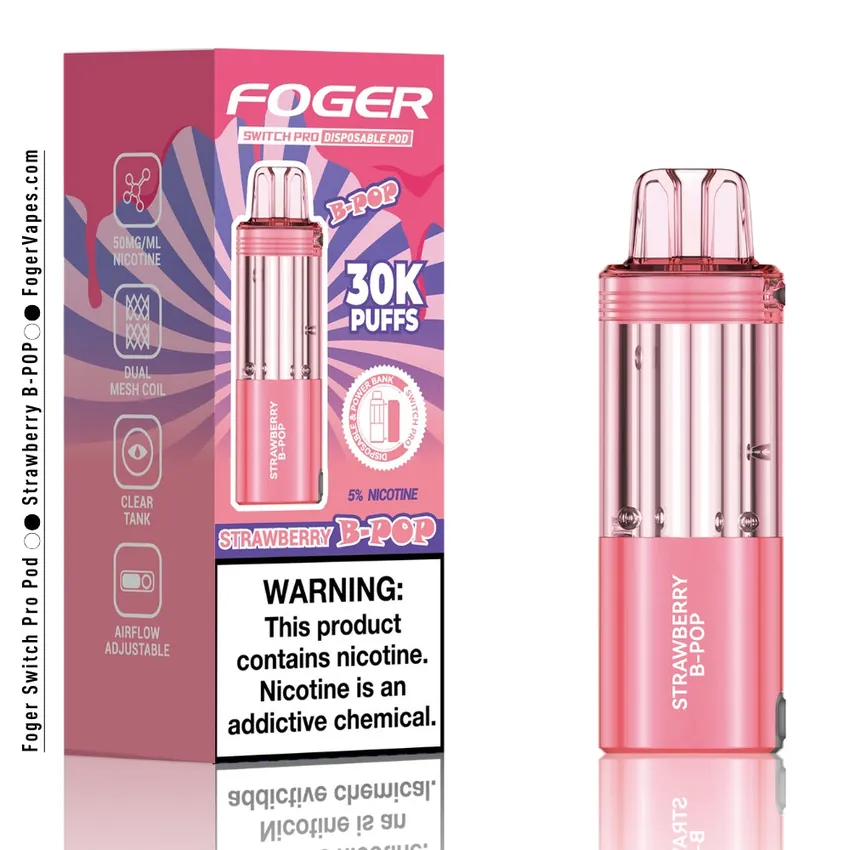 Strawberry B-Burst Foger Switch Pro Pod 30K Puffs