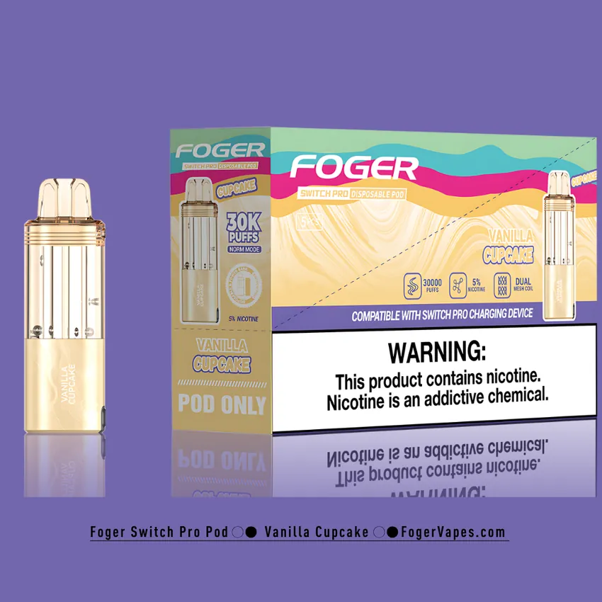 Vanilla Cupcake - Foger Switch Pro Pod | 30K Puffs