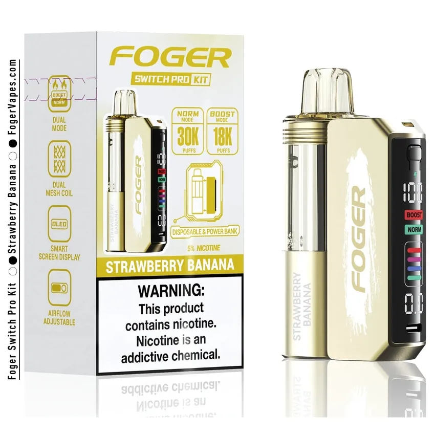 Strawberry Banana Foger Switch Pro Kit 30K Puffs