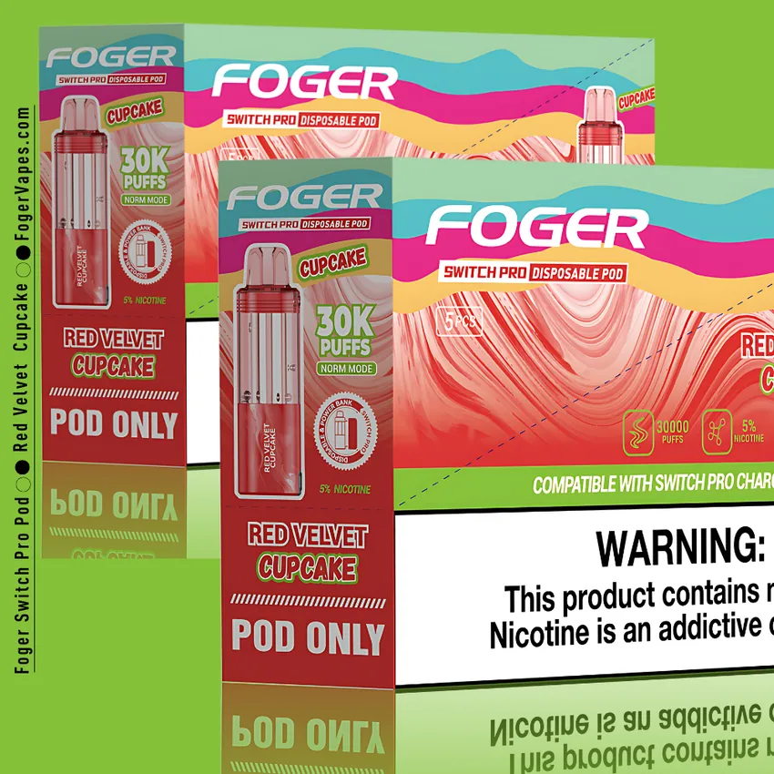 Red Velvet Cupcake - Foger Switch Pro Pod | 30K Puffs