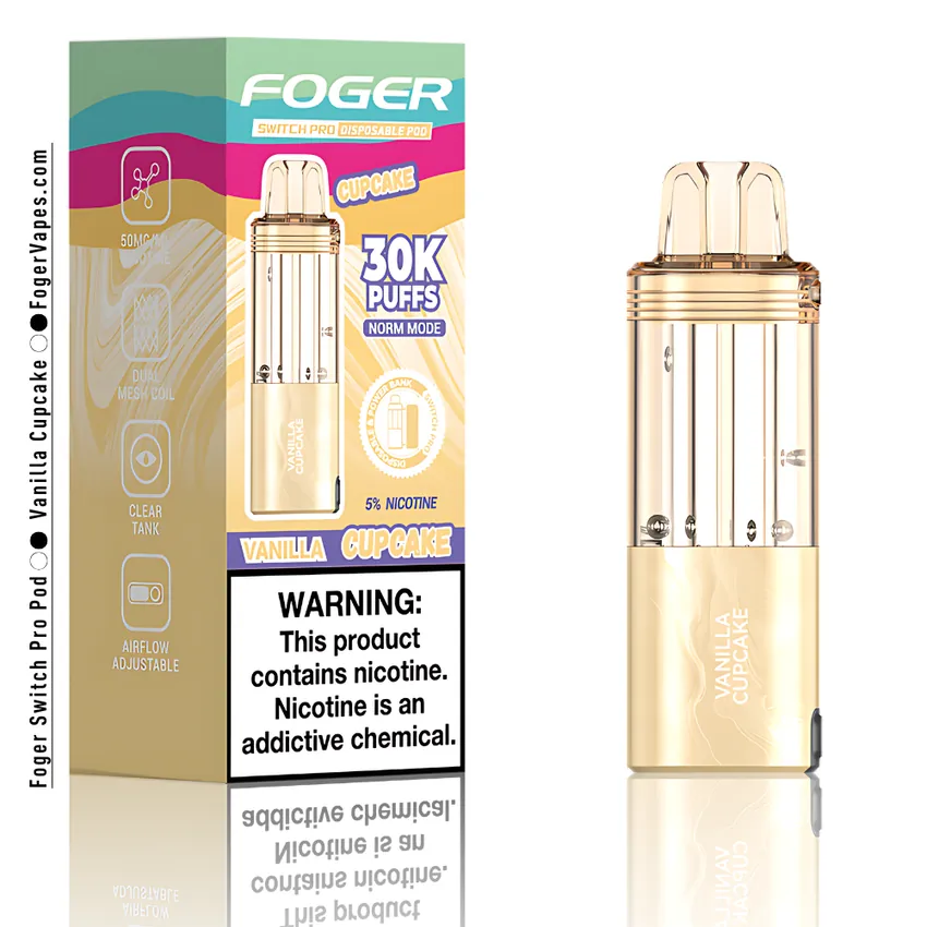 Vanilla Cupcake - Foger Switch Pro Pod | 30K Puffs