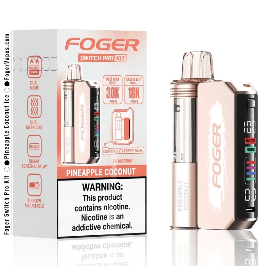 Pineapple Coconut Foger Switch Pro Kit 30K Puffs