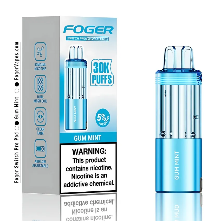 Gum Mint Foger Switch Pro Pod 30K Puffs