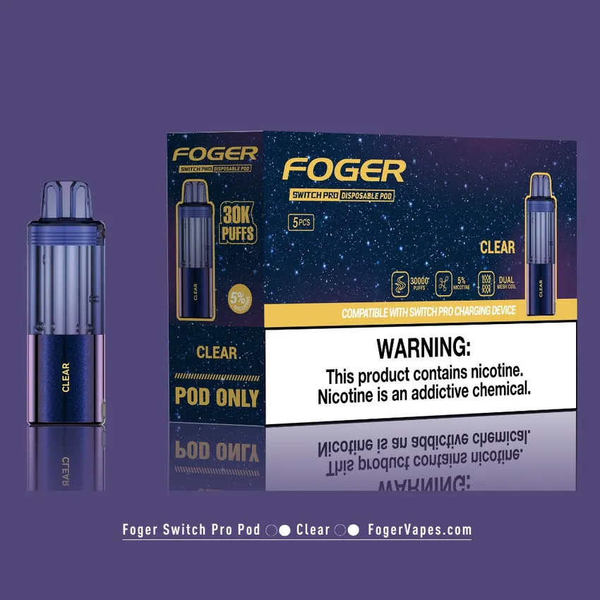 Clear Foger Switch Pro Pod 30K Puffs