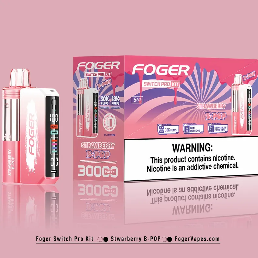 Strawberry B-Burst Foger Switch Pro Kit 30K Puffs