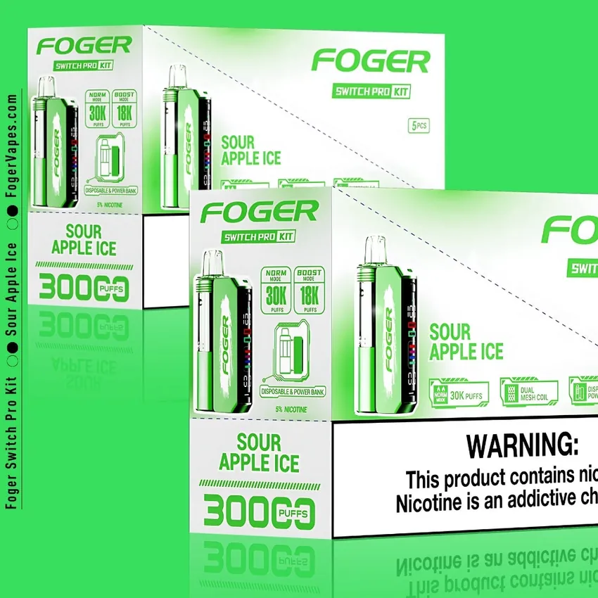 Sour Apple Ice Foger Switch Pro Kit 30K Puffs