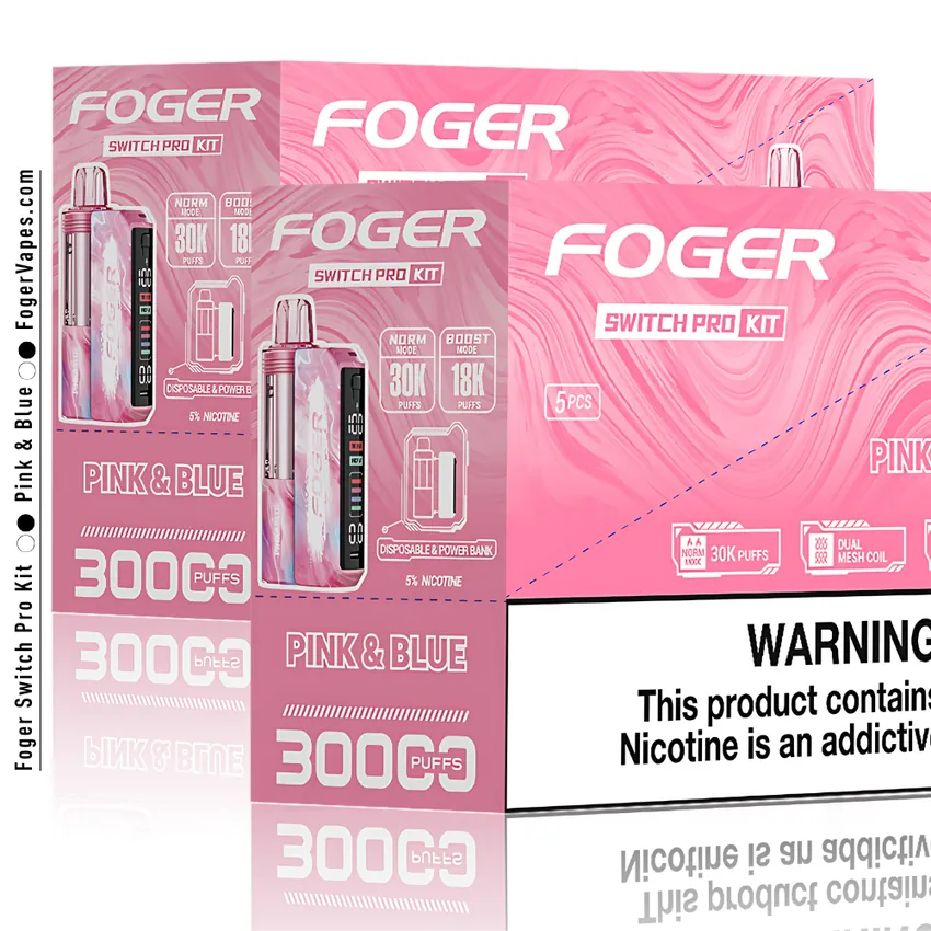 Pink & Blue - Foger Switch Pro Kit | 30K Puffs