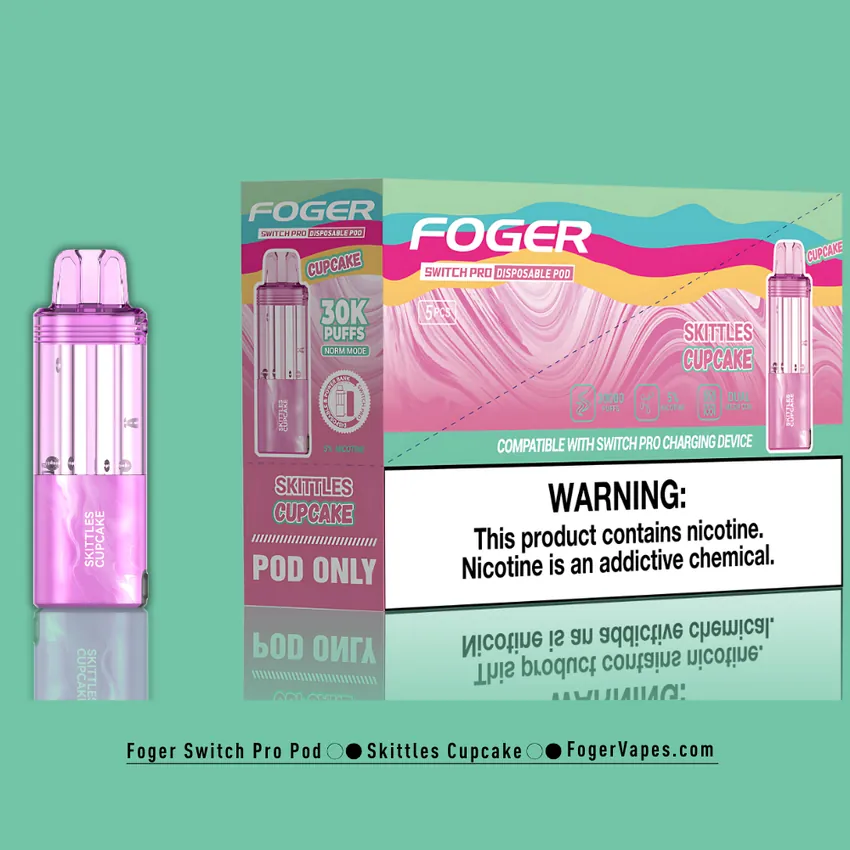 Skittles Cupcake - Foger Switch Pro Pod | 30K Puffs