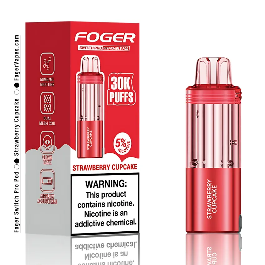 Strawberry Cupcake Foger Switch Pro Pod 30K Puffs