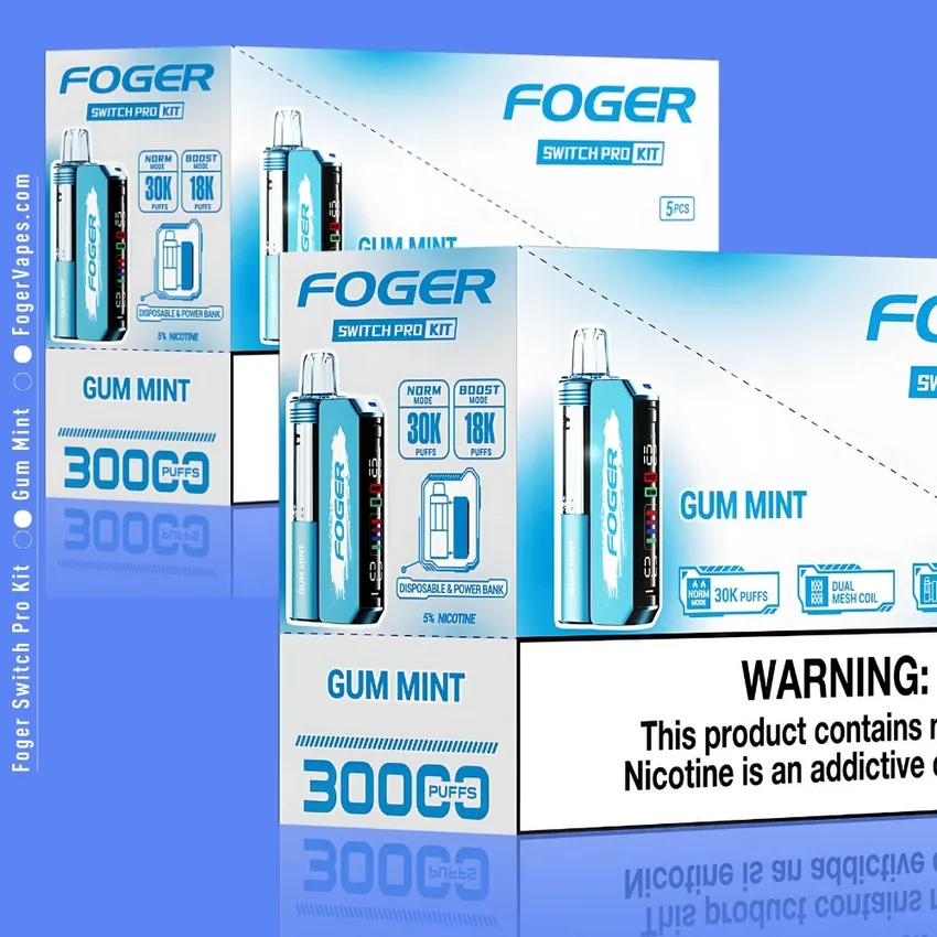 Gum Mint Foger Switch Pro Kit 30K Puffs