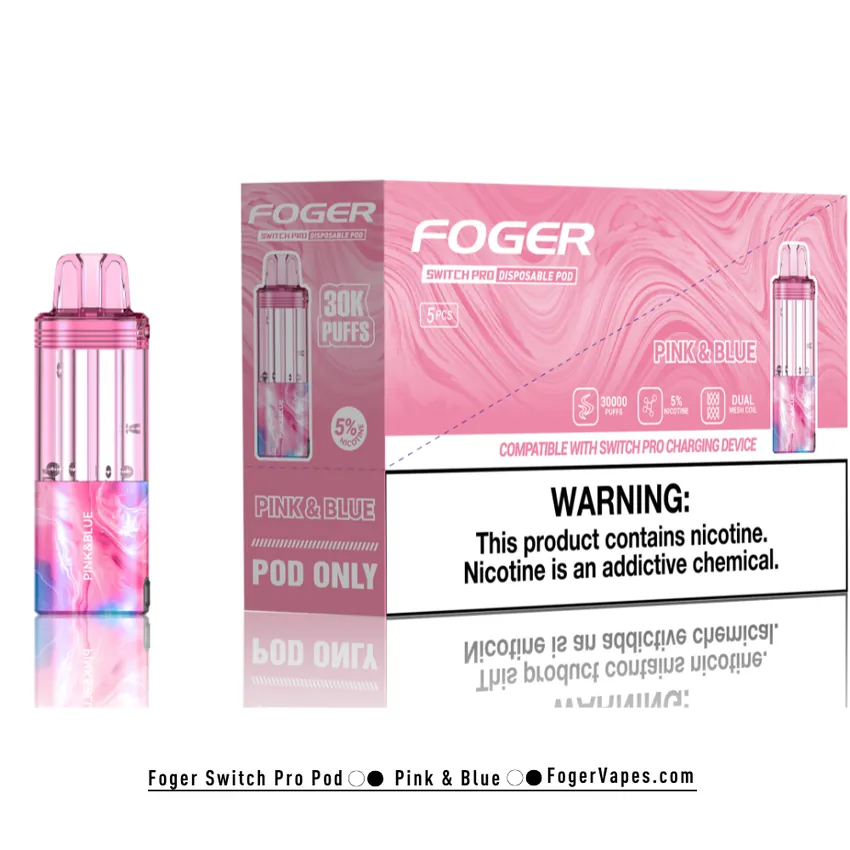 Pink & Blue - Foger Switch Pro Pod | 30K Puffs