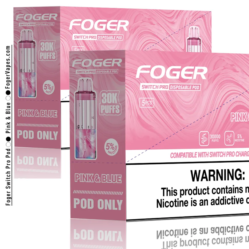 Pink & Blue - Foger Switch Pro Pod | 30K Puffs