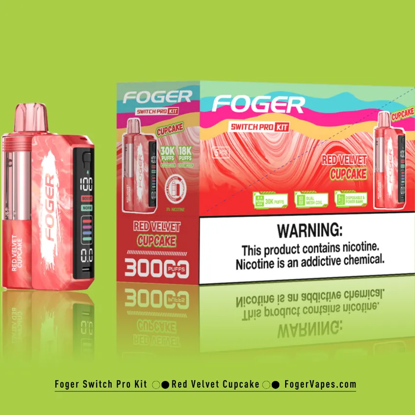 Red Velvet Cupcake - Foger Switch Pro Kit | 30K Puffs