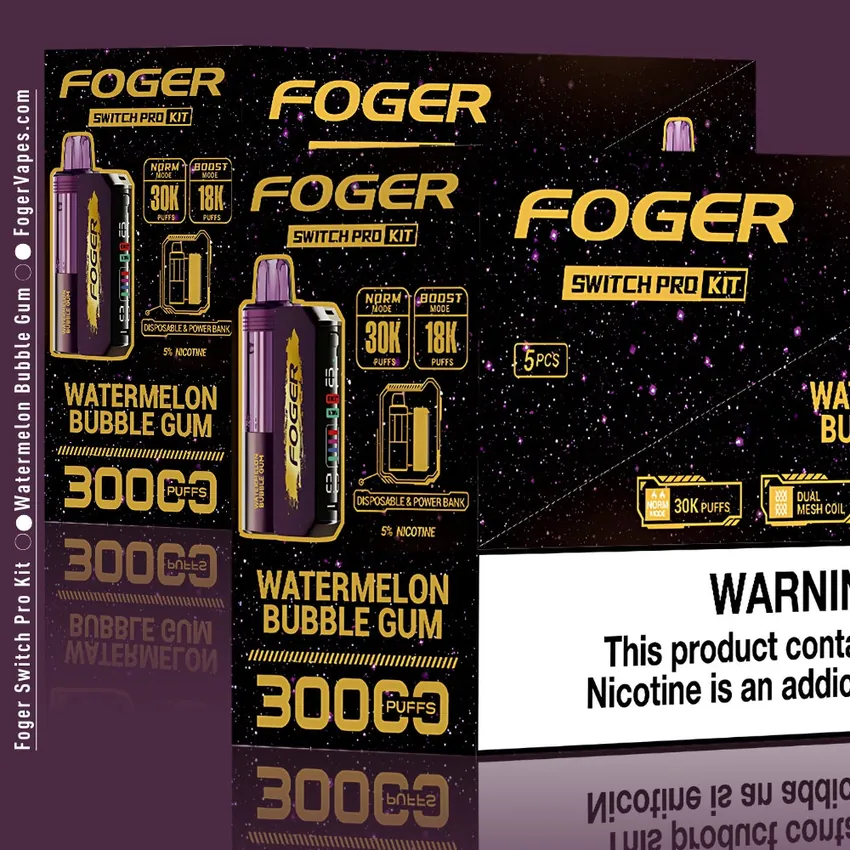 Watermelon Bubble Gum Foger Switch Pro Kit 30K Puffs