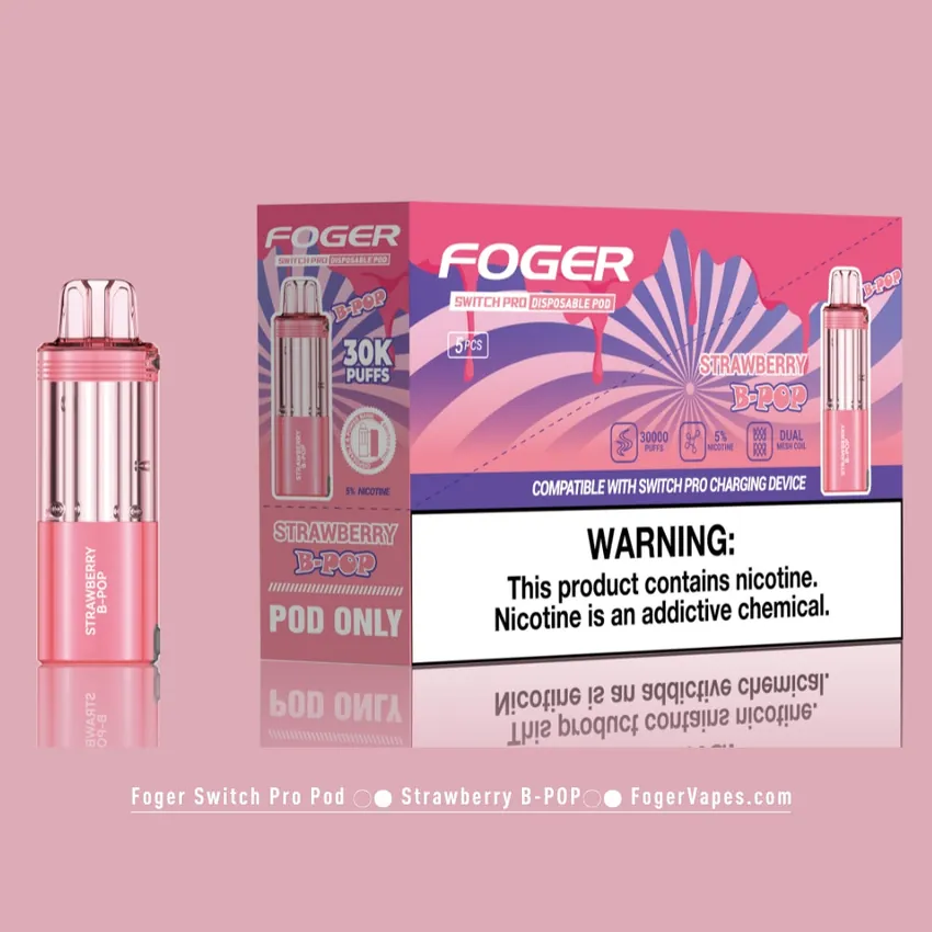 Strawberry B-Burst Foger Switch Pro Pod 30K Puffs