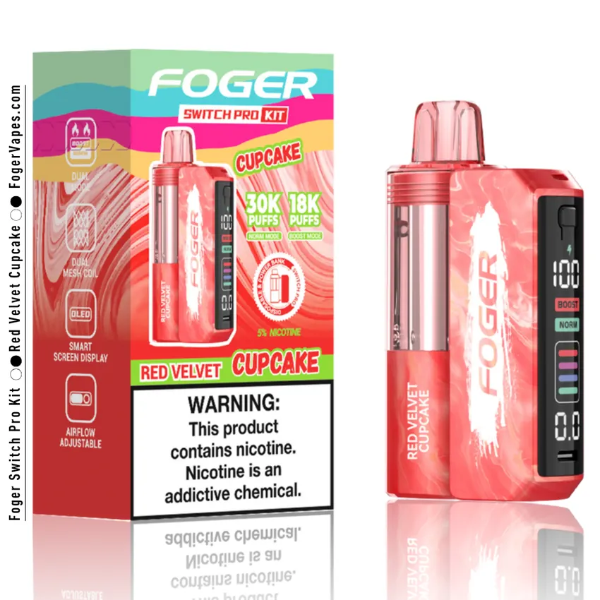 Red Velvet Cupcake - Foger Switch Pro Kit | 30K Puffs