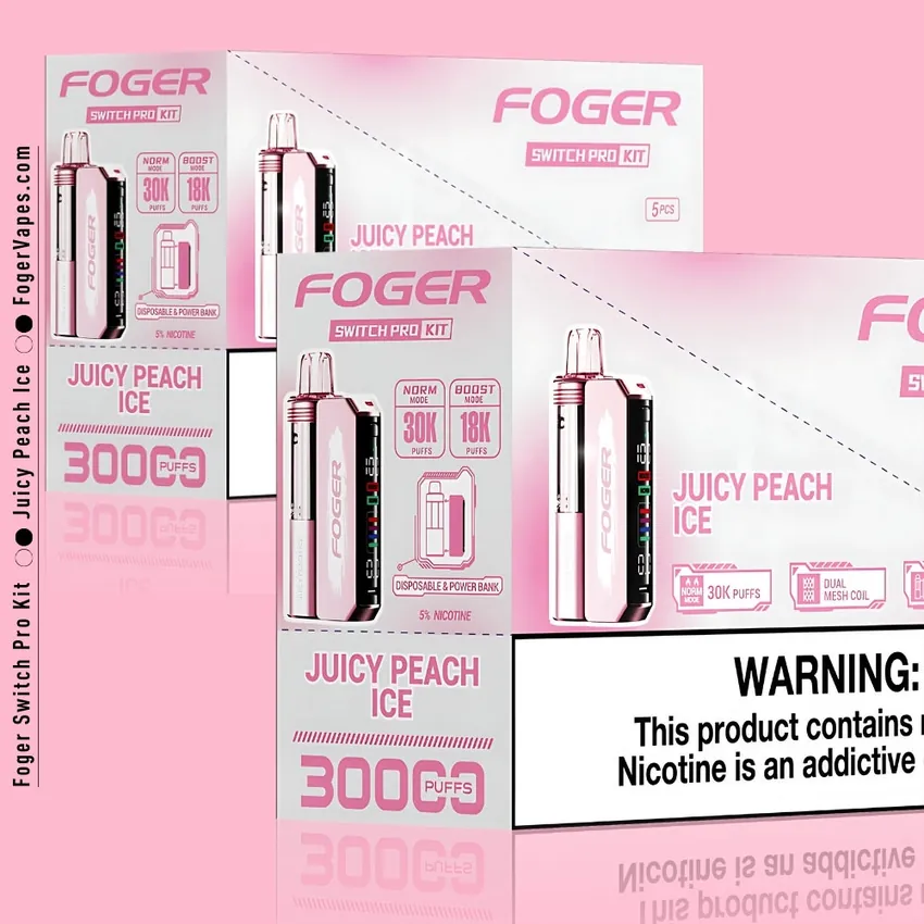 Juicy Peach Ice Foger Switch Pro Kit 30K Puffs